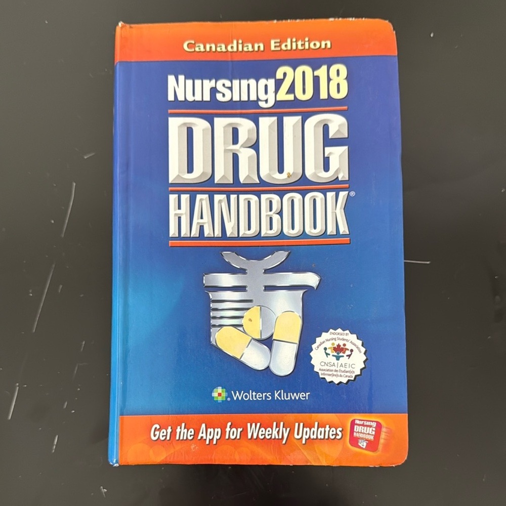 TEXTBOOK: NURSING DRUG HANDBOOK 2018